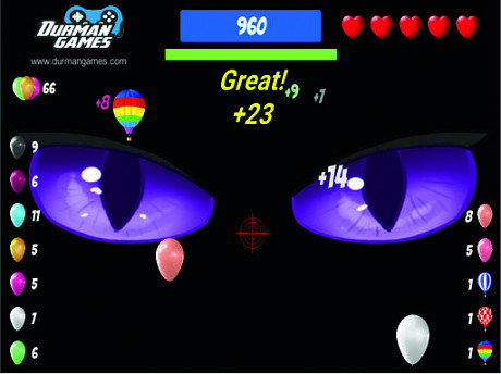 Ballons Shooting Creepy Game Image
