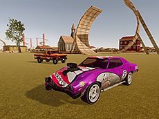 Crash Cars Crazy Stunts in Countryside Game Image
