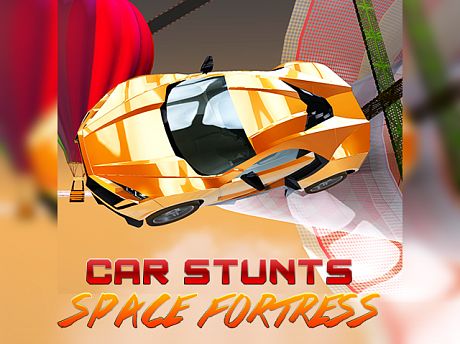 Crazy Car Stunts: Space Fortress Game Image