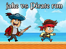 Jake vs Pirate run Game Image