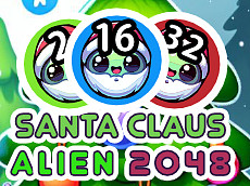 Santa Claus Alien 2048 Game Image