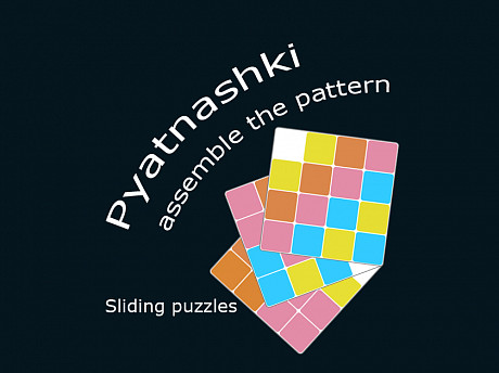 Sliding puzzle. Pyatnashki. Get the pattern Game Image