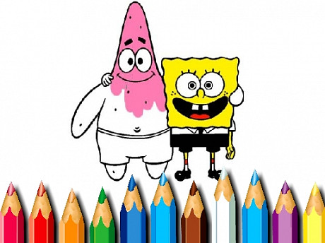 Sponge Bob Coloring Book Game Image