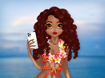 Tropical and Rosehip Princesses Sew Swimwear Game Image