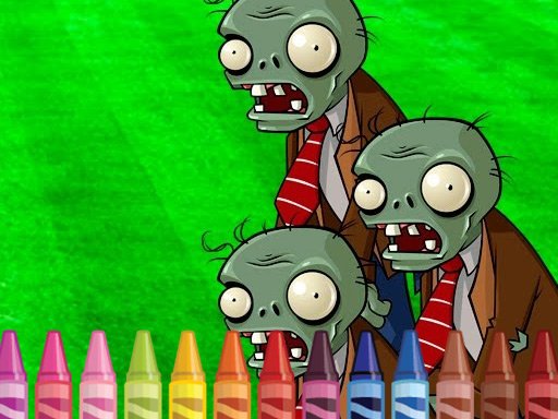 4GameGround - Zombie Coloring Game Image