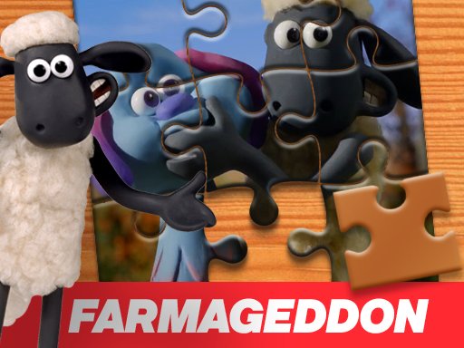 A Shaun the Sheep Movie Farmageddon Jigsaw Puzzle Game Image
