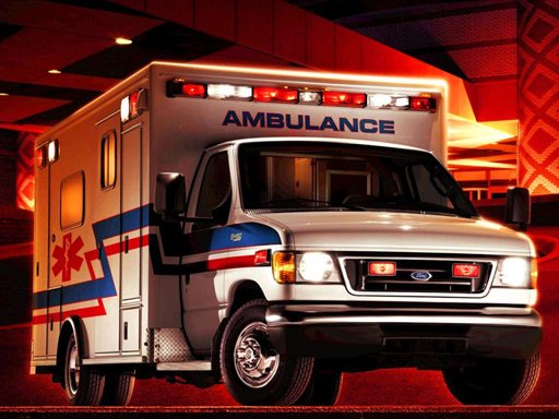 Ambulance Slide Puzzle Game Image