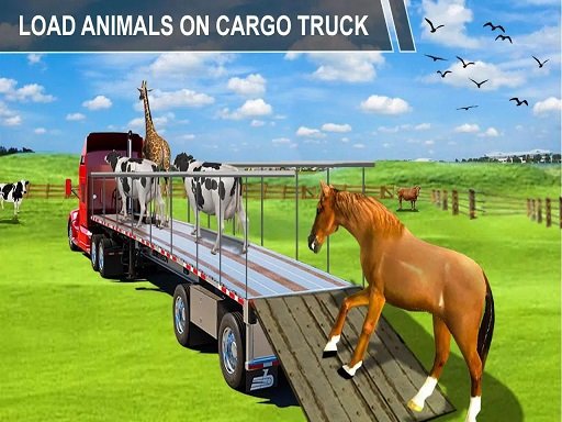 Animal Cargo Transporter Truck Game 3D Game Image