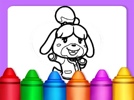 Animal Crossing Coloring Pages Game Image