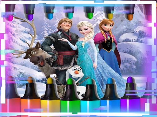 Anna Frozen Coloring Book Game Image