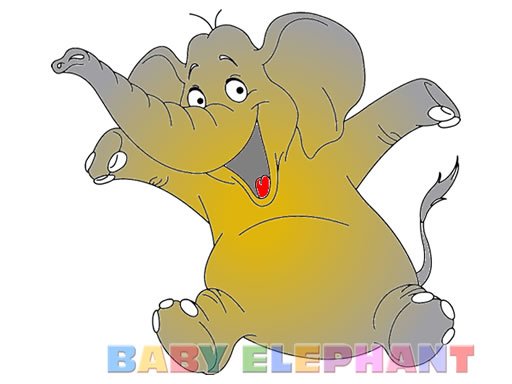 Baby Elephant Coloring Game Image