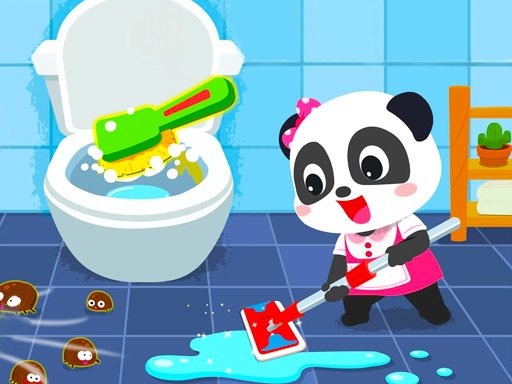 Baby Panda House Cleaning Game Image