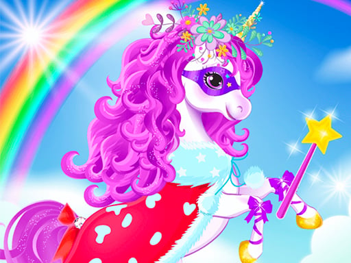 Baby unicorn dress up Game Image