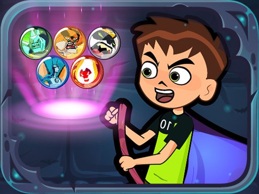 Ben 10 Halloween Bubble Shooter Game Image