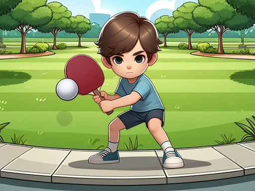 Boy Ping Pong Game Image