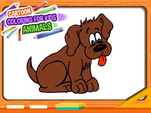 Cartoon Coloring Book for Kids - Animals Game Image