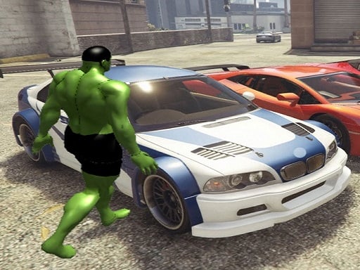 Chained Car vs Hulk Game Game Image
