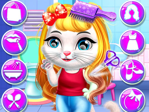 Chic Baby Kitty Hair Salon Game Image