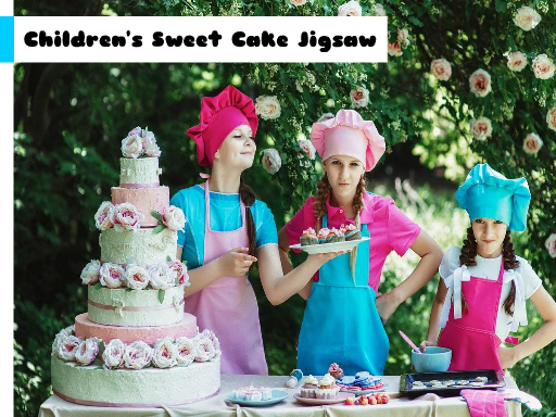 Children's Sweet Cake Jigsaw Game Image