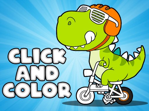 Click And Color Dinosaurs Game Image