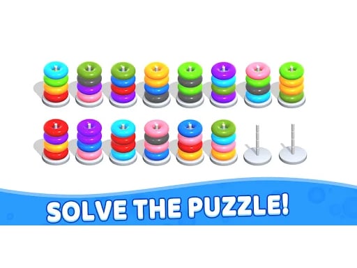 Color Hoop Stack - Puzzle Game Image
