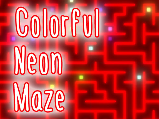 Colorful Neon Maze Game Image
