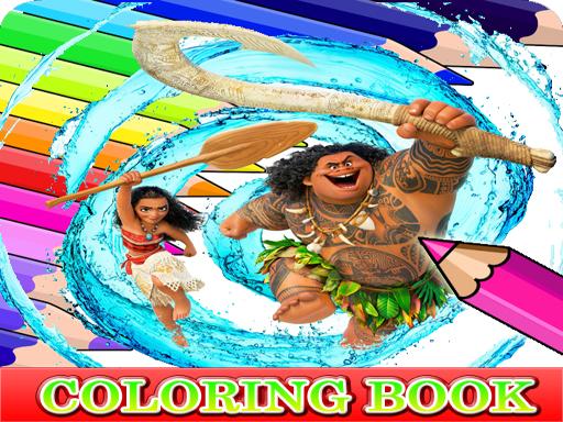 Coloring Book for Moana Game Image