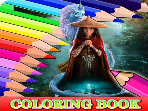 Coloring Book for Raya And The Last Dragon Game Image