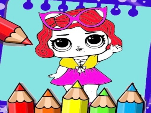 Coloring Dolls Book Game Image