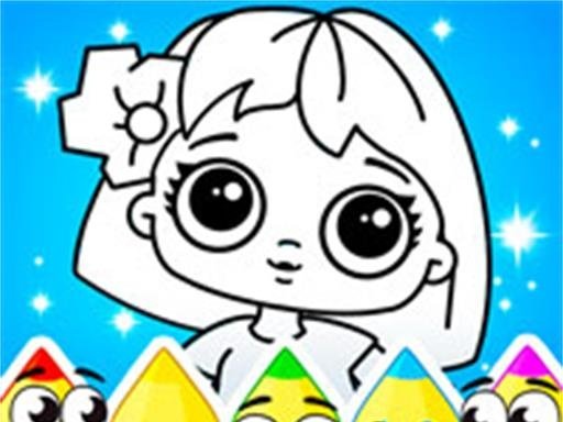 Coloring Dolls Game Game Image