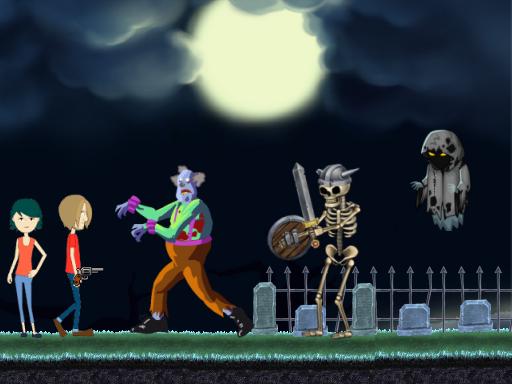 Creepy Clowns in the Graveyard Game Image