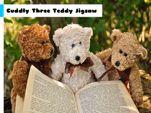 Cuddly Three Teddy Jigsaw Game Image