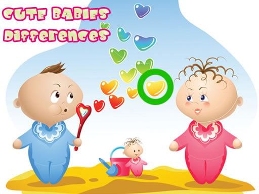 Cute Babies Differences Game Image