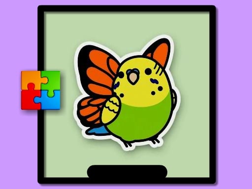 Cute Budgie Puzzle Game Image