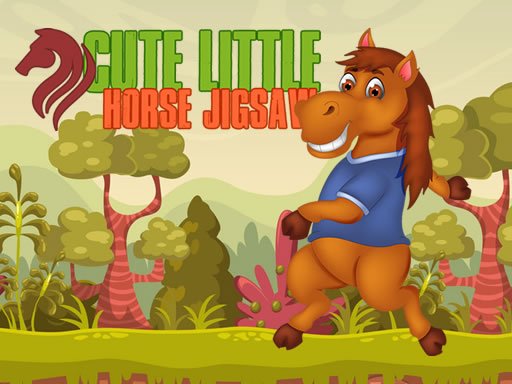 Cute Little Horse Jigsaw Game Image