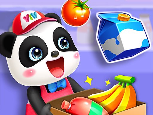 Cute Panda Supermarket Game Image