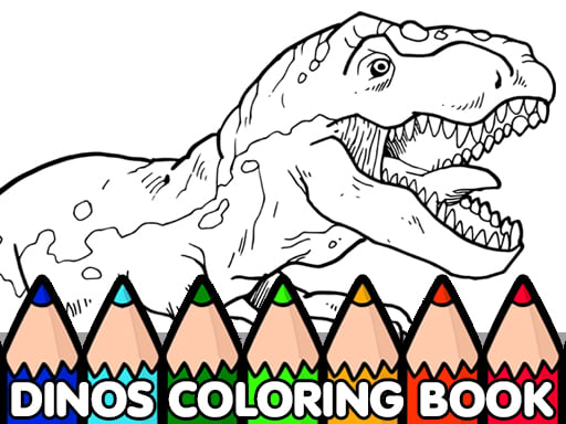 Dinos Coloring Book Game Image