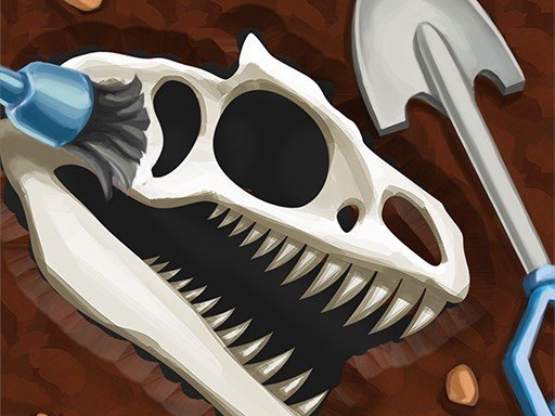Dinosaur bone digging Game