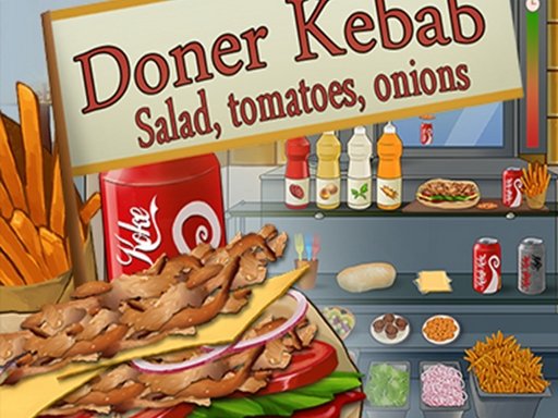 Doner Kebab : Salad Tomatoes Onions Game Image