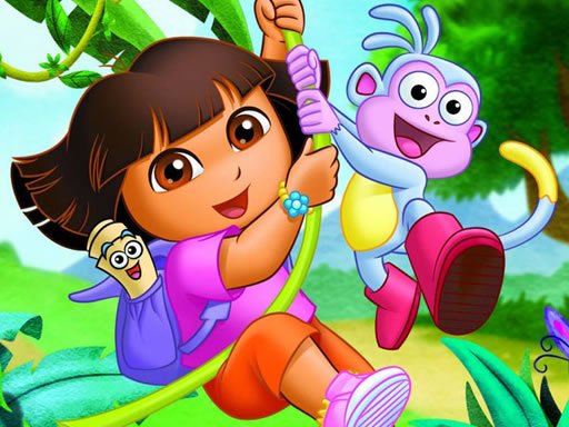 Dora Exploring Jigsaw Game Image