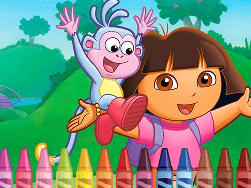 Dora the Explorer 4 Coloring  Game Image