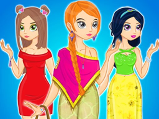Dress Up The Girl Game Image