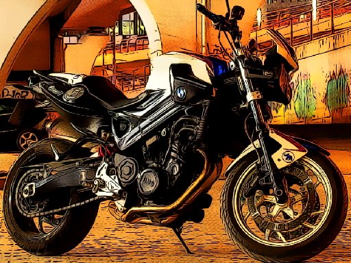 Fast Motorbikes Jigsaw Game Image
