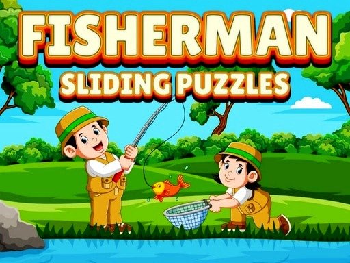 Fisherman Sliding Puzzles Game Image