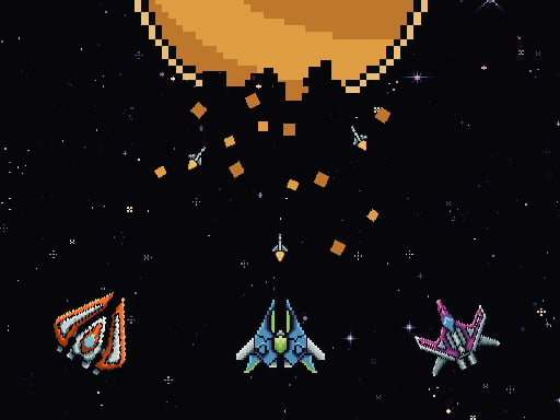 Galactic Pixel Storm Game Image