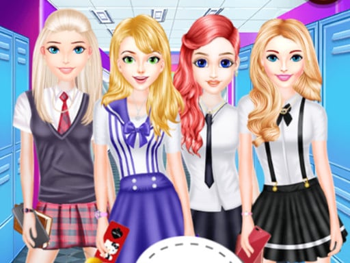 Girls School Fashion Game Image
