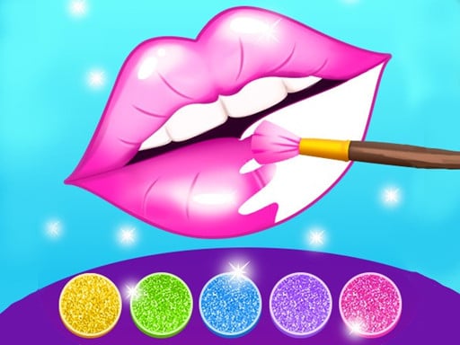 Glitter Lips Coloring Game Game Image