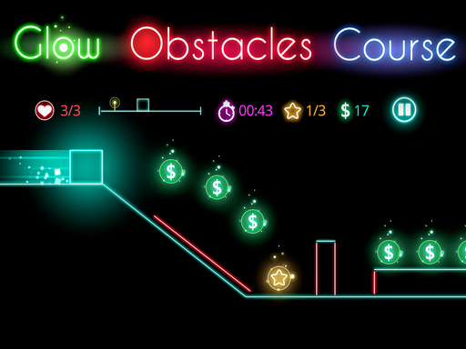 Glow obstacle course Game Image