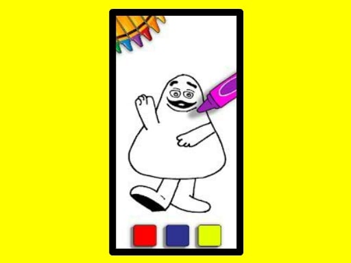 Grimace Coloring Book Game Image