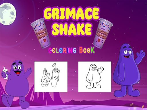 Grimace Shake Coloring Game Image